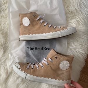 Chloe Suede High Top Sneakers